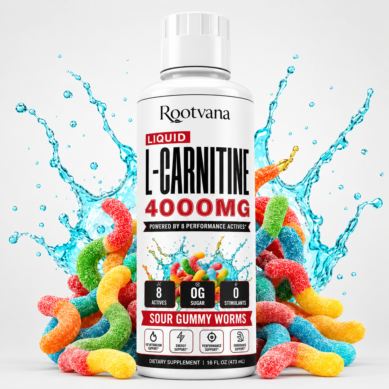 Rootvana L-Carnitine 4000mg Liquid