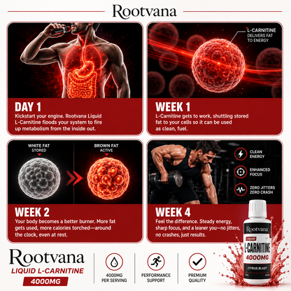Rootvana L-Carnitine 4000mg Liquid