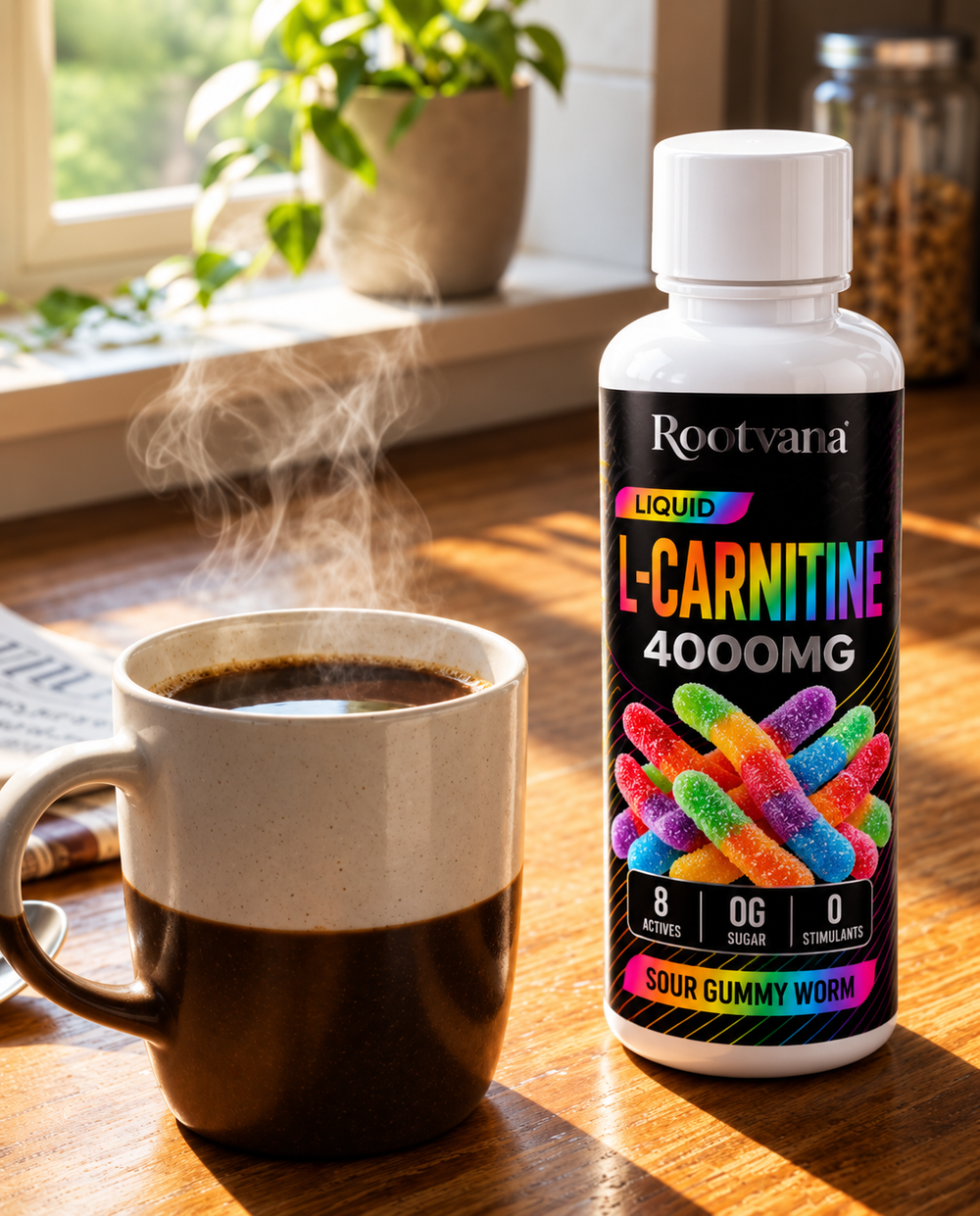 IT WORKS WITH YOUR MORNING COFFEE - NOT AGAINST IT.