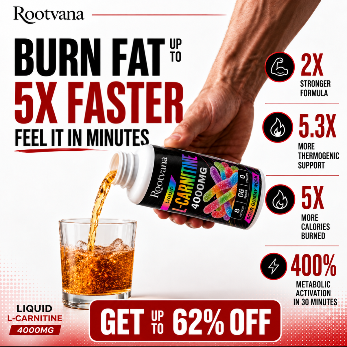 Liquid L-carnitine 4000 mg