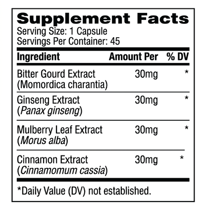 Bitter Melon & Cinnamon Extract – (45 Capsules)